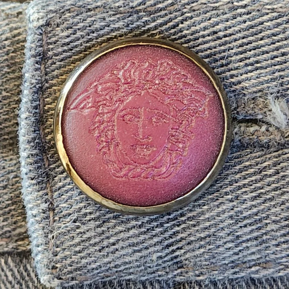 Vintage VERSACE Marled Denim Pants